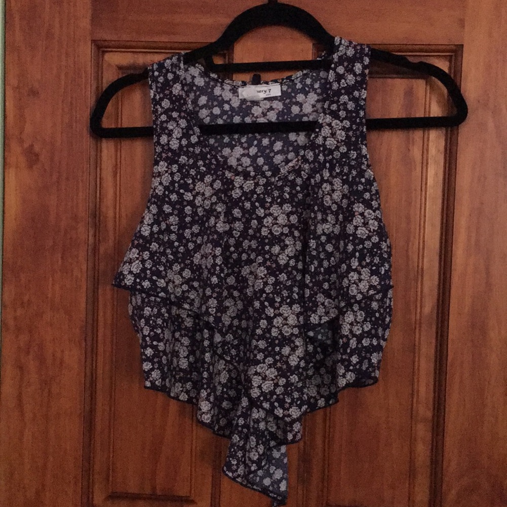 Floral Cropped Tank Top